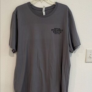 Men's Gray Pineapple Willy’s PCB FL Logo Crew Neck T-Shirt